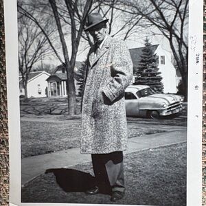 Vintage Brown Tweed 1950s Men’s Overcoat Sz L-ExL